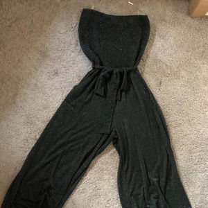 S-Twelve Black Sparkle Jumpsuit